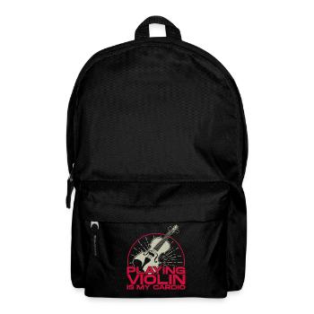 Violin Violinist Playing Violin Is - Rucksack - Schwarz - Vorne