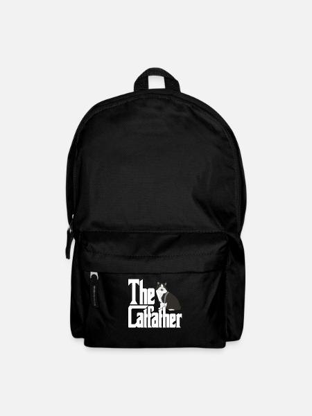 Cat Dad The Catfather Crazy Cat Father Kitty Daddy - Rucksack - Schwarz