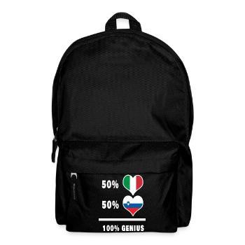 La Slovénie et l’Italie font preuve de génie à 100% - Sac à dos - noir - Devant