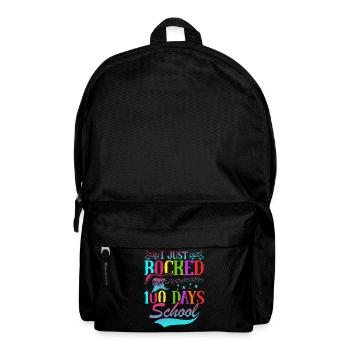 I Just Rocked 100 Tage Schule Gitarrist Gitarre - Rucksack - Schwarz - Vorne
