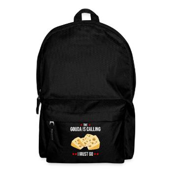 Smoked Gouda design and Gouda gourmet - Backpack - black - Front