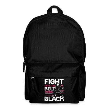 Fight until the belt turns black Black belt - Backpack - black - Front