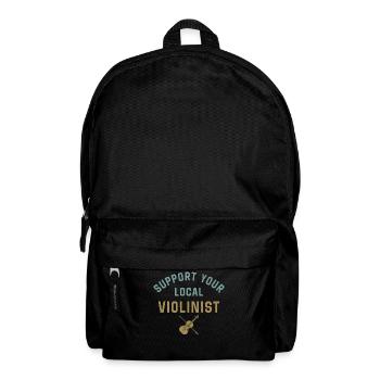 Violin Violinist Support Your - Backpack - black - Front