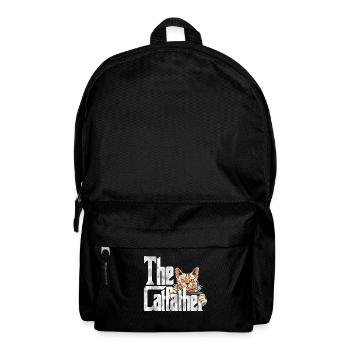 Cat Dad The Catfather Crazy Cat Father Kitty Daddy - Sac à dos - noir - Devant