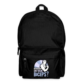 Travaillez sur vos muscles biceps Curls Workout - Sac à dos - noir - Devant