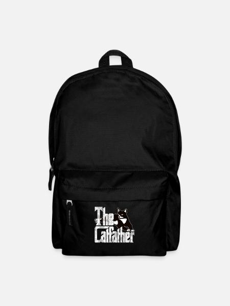 Cat Dad The Catfather Crazy Cat Father Kitty Daddy - Rucksack - Schwarz