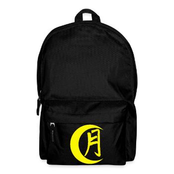 Das Wort Mond auf Japanisch (gelb) - Rucksack - Schwarz - Vorne