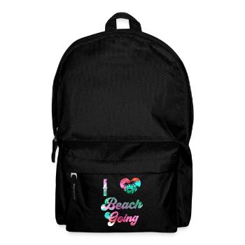 I love beach holiday beachgoers beach beach - Backpack - black - Front