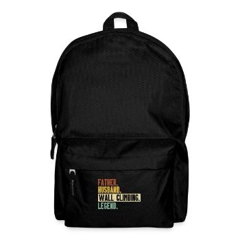 Wandklettern Boulderender Kletterfelswand - Rucksack - Schwarz - Vorne