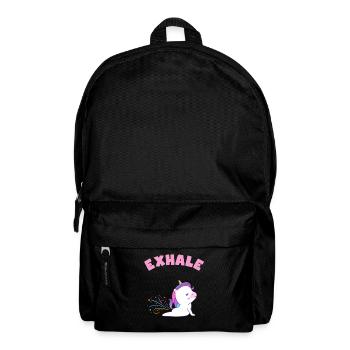 Yoga Licorne inspirer et expirer - Sac à dos - noir - Devant