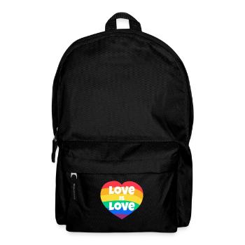 Valentinstag, Valentinstag, Valentinstag - Rucksack - Schwarz - Vorne