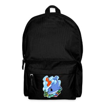 1 year old - Enrollment - Dolphin motif - Backpack - black - Front