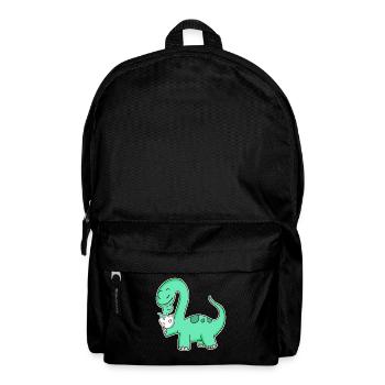 Dinosaur with baby dinosaur - Backpack - black - Front