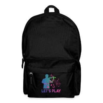 Violon Violoniste Rétro Années 80 90s - Sac à dos - noir - Devant