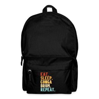 Conga Drum Musician Drumline - Backpack - black - Front