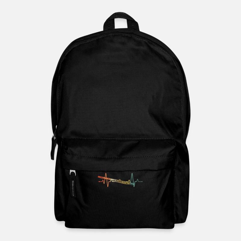Querflöte Querflötenspieler Querflötist - Rucksack - Schwarz