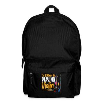 Violoniste Je préfère être - Sac à dos - noir - Devant