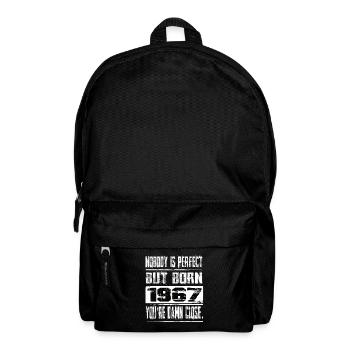 No one is perfect but born 1967 birthday - Backpack - black - Front