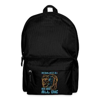 Artificial Intelligence Regulate A.I Or Programmer - Rucksack - Schwarz - Vorne