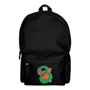 8 Jahre alt - 8. Geburtstag mit Tier Motiv - Rucksack - Schwarz - Vorne