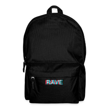 Techno Rave Festival Electro Music Raver - Backpack - black - Front
