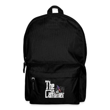 Cat Dad The Catfather Crazy Cat Father Kitty Daddy - Backpack - black - Front