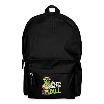 Lustiges Gurkenliebhaber Wortspiel Let's seal the - Rucksack - Schwarz - Vorne