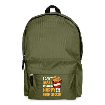 Drôle de dicton de poulet frit - Sac à dos - vert olive - Devant