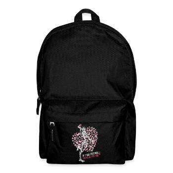 Si j’avais des sentiments, ils squeletteraient la Saint-Valentin - Sac à dos - noir - Devant