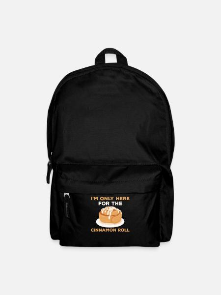 Lustiges Zimtschnecken T-Shirt - Rucksack - Schwarz