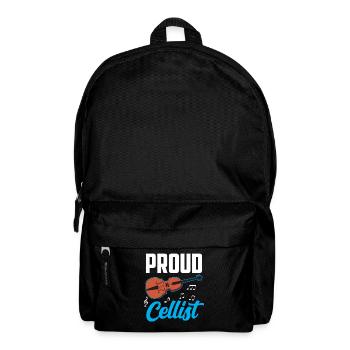 Stolze Cellistin Cellos Cellist Cello Musiker - Rucksack - Schwarz - Vorne