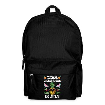 Team Weihnachten Im Juli Santa Christmas In July - Rucksack - Schwarz - Vorne