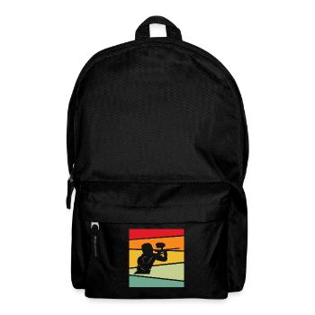 Paintball Rétro - Sac à dos - noir - Devant