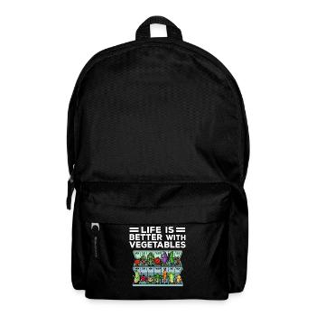 Medicine to Happiness Daily Dose of Vegetables - Backpack - black - Front