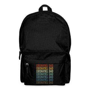 Nymphensittich Papa Nymphensittich Papa Vogelliebh - Rucksack - Schwarz - Vorne