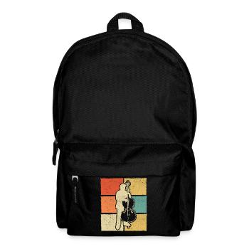 Kontrabass Kontrabassspieler Kontrabassist - Rucksack - Schwarz - Vorne