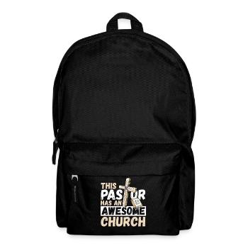 Ce pasteur a une église chrétienne géniale - Sac à dos - noir - Devant