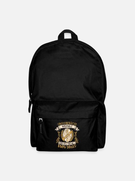 Snowboard Snowboarderin Lustiger Spruch Geschenk - Rucksack - Schwarz