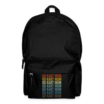 Go Kart Mom Go Kart Racer Mom - Rucksack - Schwarz - Vorne