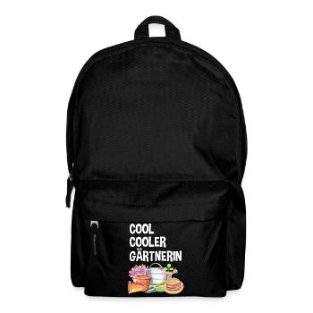Garten Spruch Hobby Gärtnerin Geschenkidee - Rucksack - Schwarz - Vorne