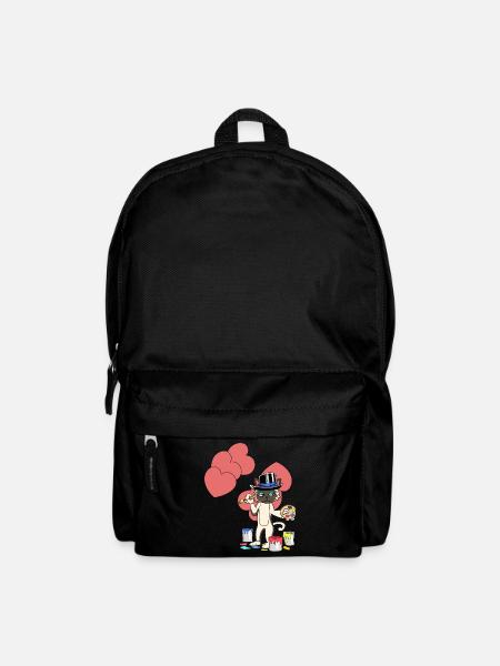 Kater Geburtstagsgrüße Geburtstagsgeschenk Liebe - Rucksack - Schwarz