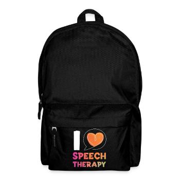 Speech Therapist Therapy Assistant - Rucksack - Schwarz - Vorne