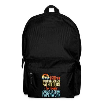 Speech Therapist Therapy Assistant - Backpack - black - Front