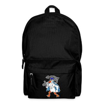 Nordsee Möwe mit Anker - Rucksack - Schwarz - Vorne