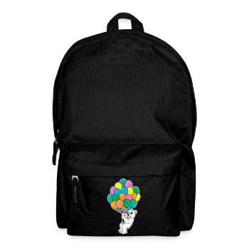 Bear Kids Motif Balloon Balloons - Backpack - black - Front