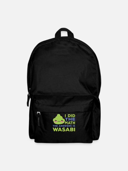 Funny wasabi saying - Backpack - black