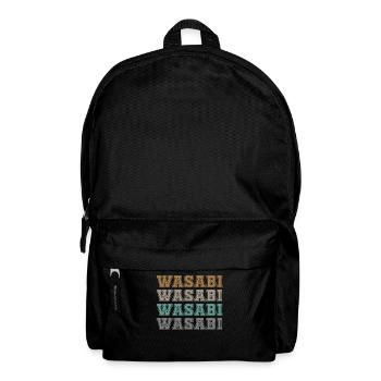 Lettrage Wasabi - Sac à dos - noir - Devant