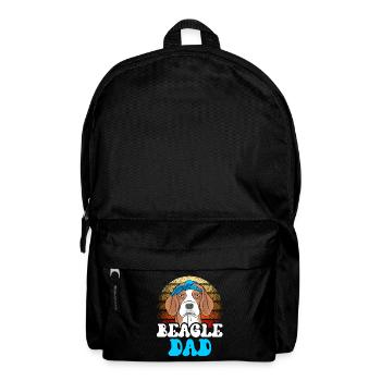 Beagle Papa Lover Dog Beagles Puppy - Backpack - black - Front
