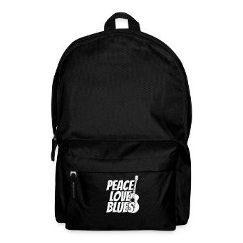 Peace love Blues Musik Trompete - Rucksack - Schwarz - Vorne