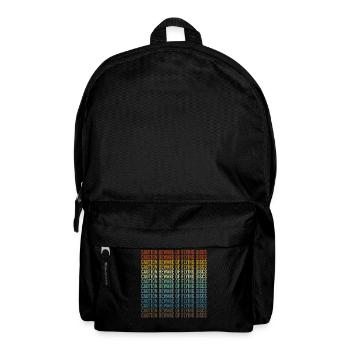 Vorsicht vor fliegenden Scheiben Disc Golf - Rucksack - Schwarz - Vorne